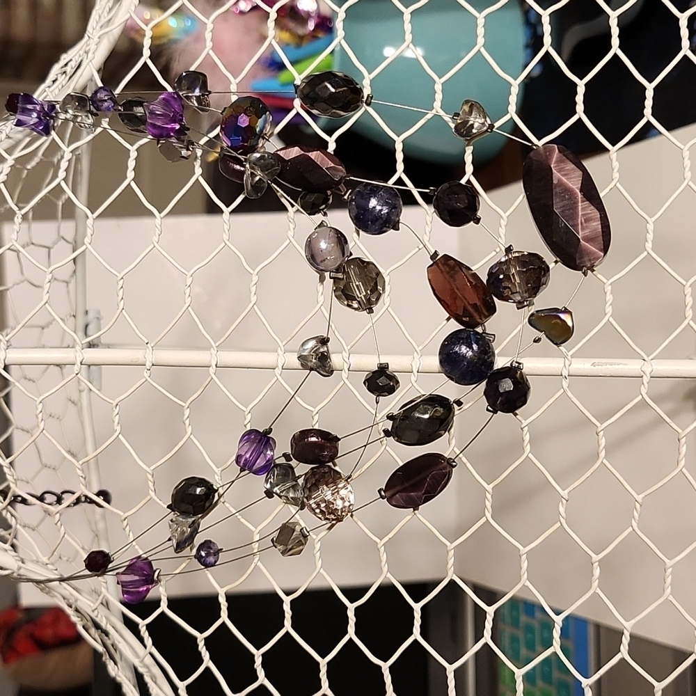 Chico's Purple Stones Necklace